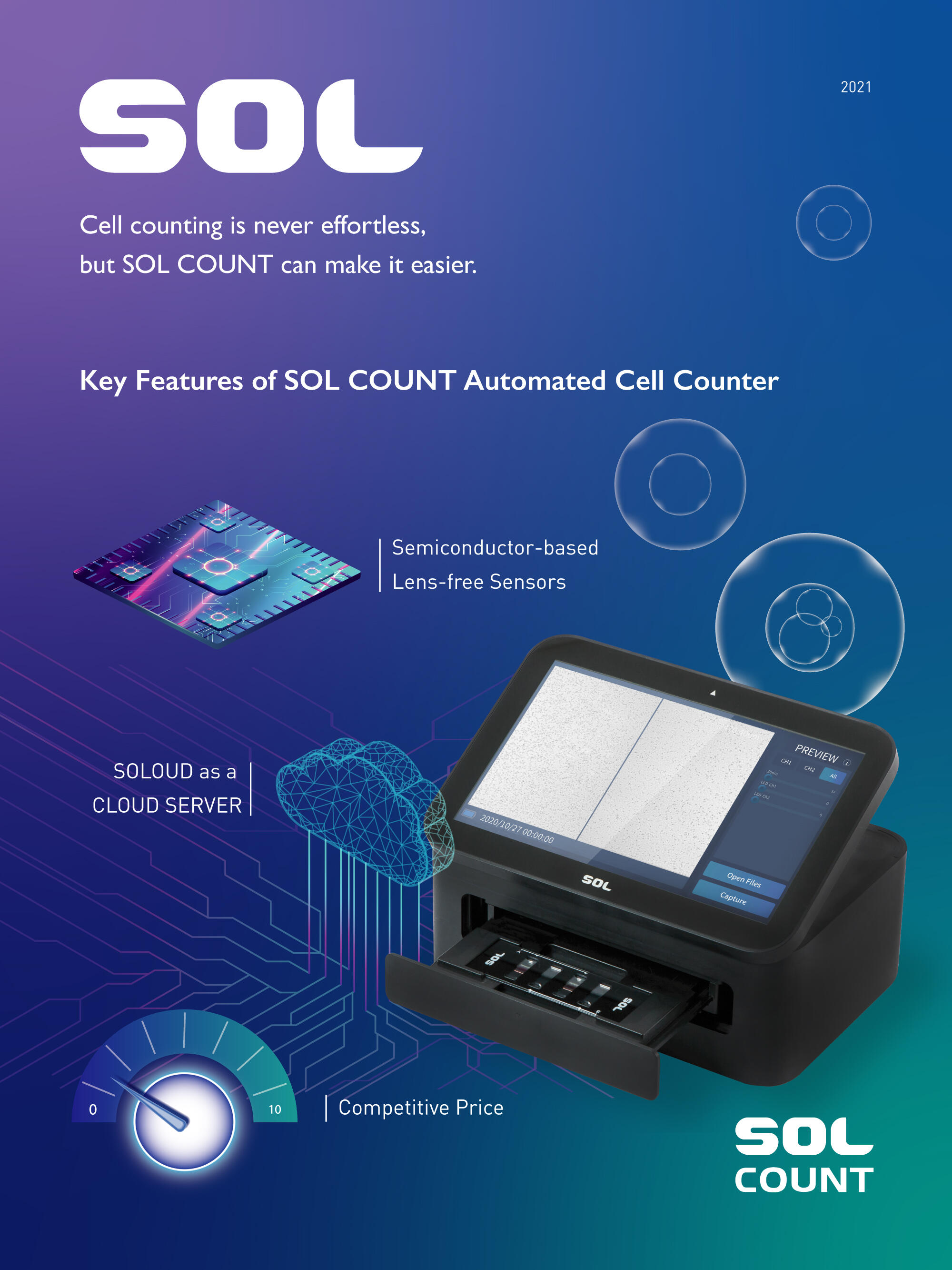 韓國SOL自動細胞計數器品牌 - 自動細胞計數器騰億科技獨家代理&nbsp;1